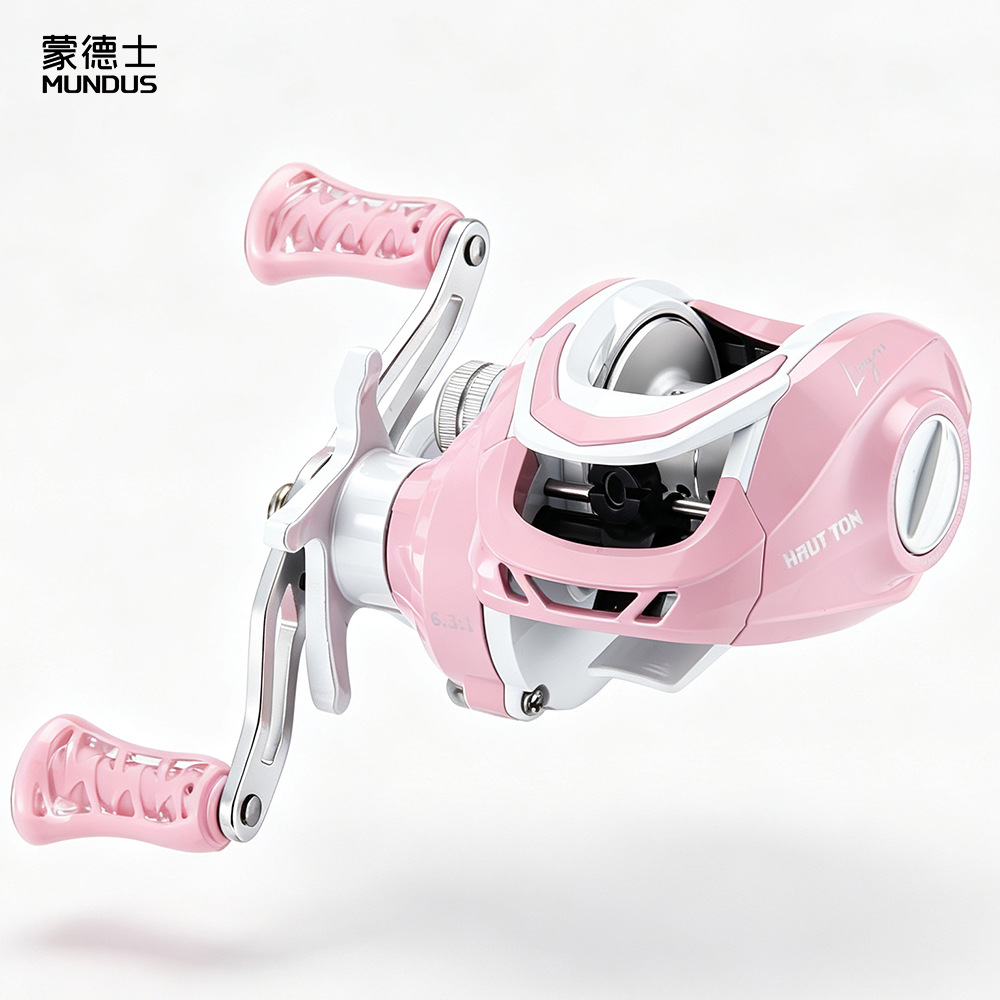 Ice Fishing Line - Mulinello da Casting Rosa con Rapporto