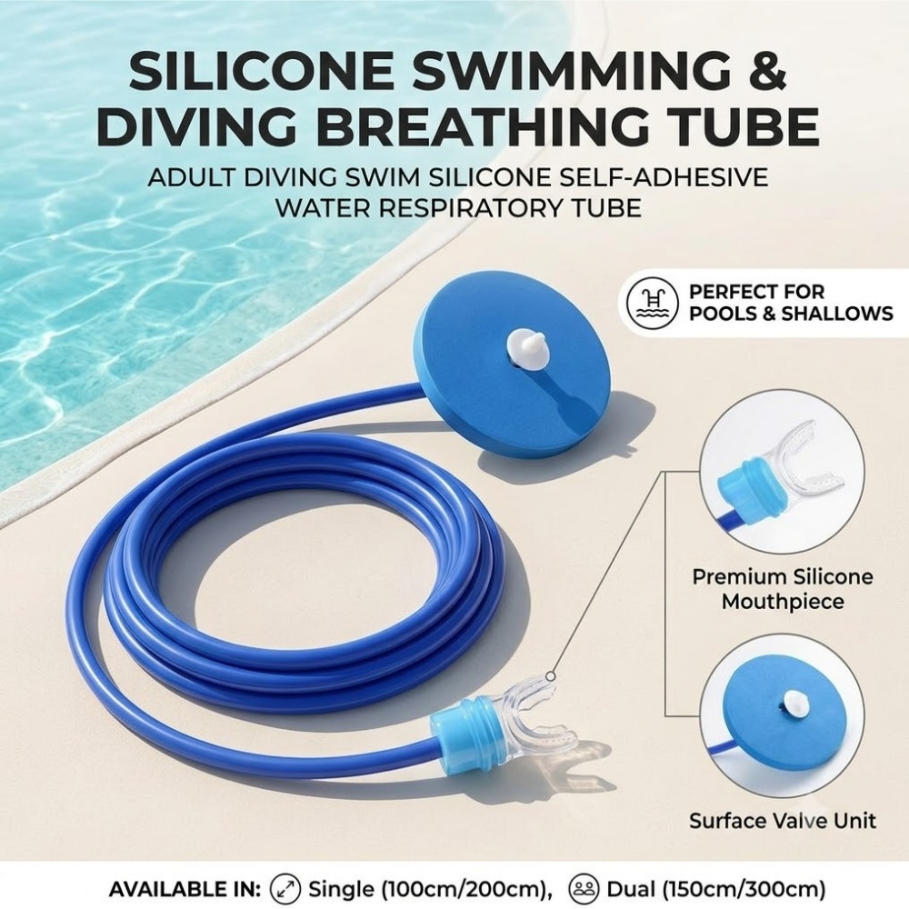 Saltwater Line - Tubo Respiratorio in Silicone per Immersioni